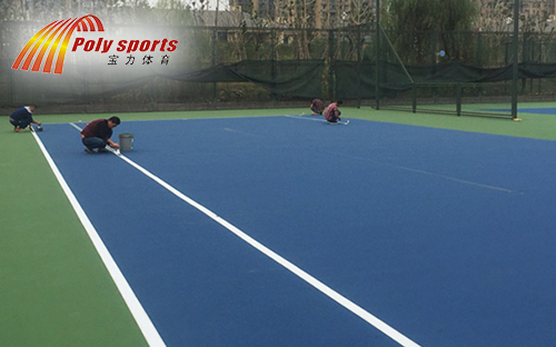 丙烯酸網(wǎng)球場(chǎng)畫(huà)線
