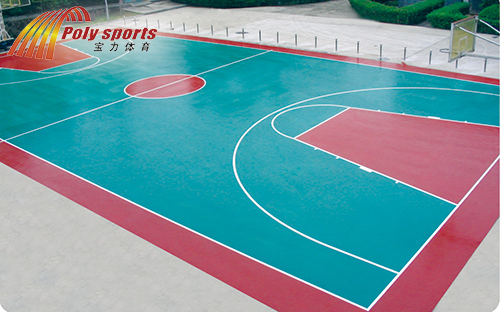 塑膠籃球場施工
