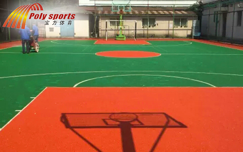 塑膠籃球場(chǎng)施工