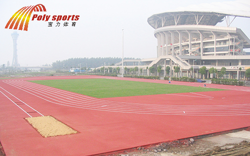塑膠跑道施工廠家建設(shè)嘉興體育中心