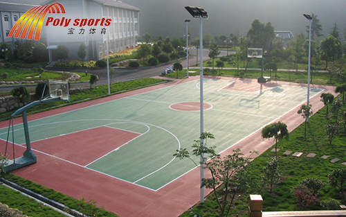 塑膠籃球場建設(shè)公司場地