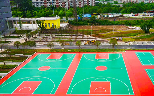 硅pu塑膠籃球場(chǎng)