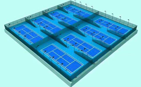網(wǎng)球場(chǎng)施工單位產(chǎn)品模型