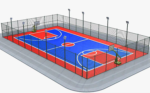 標(biāo)準(zhǔn)塑膠籃球場(chǎng)