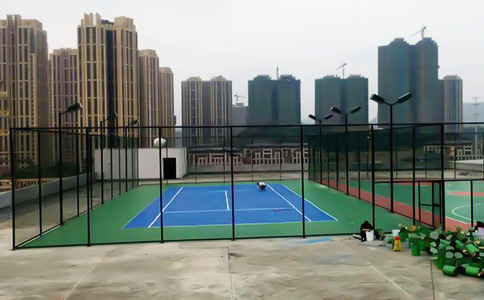 網(wǎng)球場施工