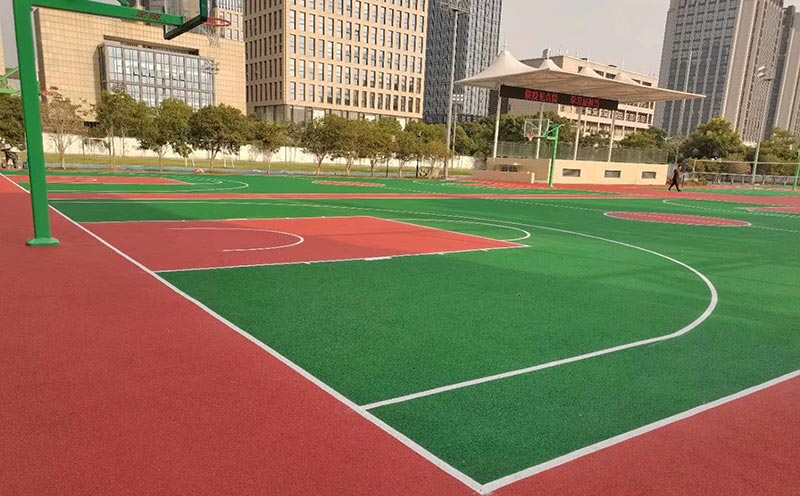 學(xué)校塑膠籃球場