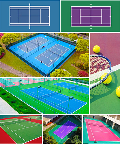 硅pu網(wǎng)球場(chǎng)圖片